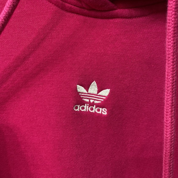 💖 Adidas Hoodie Sweatshirt, Women’s 2X, Hot Pink - Picture 5 of 13